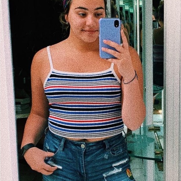 H&M Striped Halter Crop Too - Picture 4 of 4